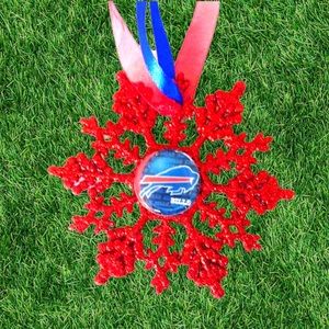 Buffalo BILLS Football Handmade Snowflake *NEW*